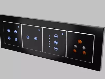 Eight Module Plate Design 3D print model