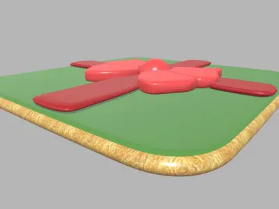 Gift Cookie Christmas Low-poly 3D model