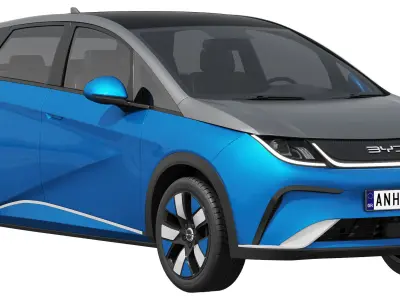 BYD Dolphin 2025 3D model