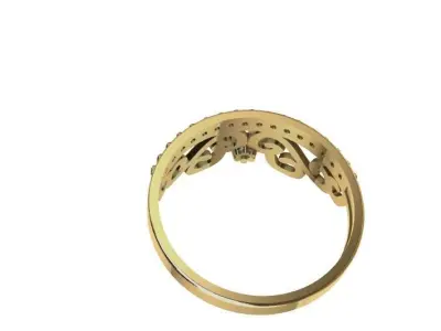  Anillo de 15 para dama-mujer -v- 3D print model