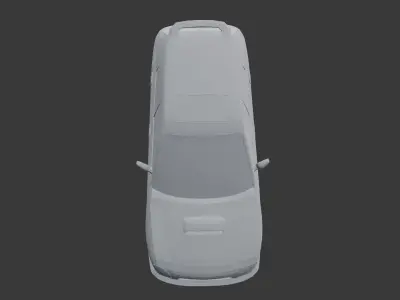 Subaru WRX Wagon 2002 3d Print STL FIle Medium Poly 3D print model