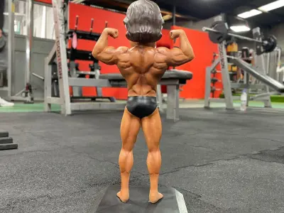 Big Head Arnold Schwarzenegger Mr Olympia 3D print model