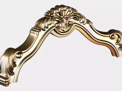 Carved decor for cnc 72 3D model