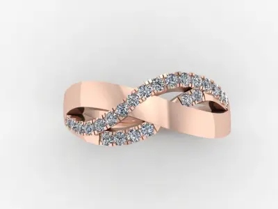 Ring Diamond R 198 3D print model