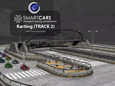 SmartCARS AI Karting Simulations 2 3D model