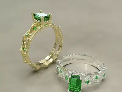 rings bambu 3D print model