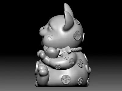 Fortune Cat 3D model