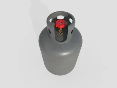 Gas Bottle M6 Low-poly 3D model