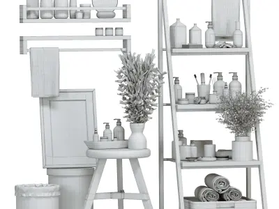 Bathroom Accessories 4 3D model