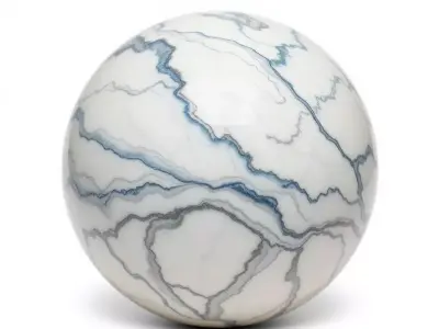Marble Blue Veined HQ PBR Textures Set Texture