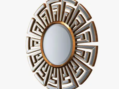 Cyan design cleopatra clear and gold mirror 3D model