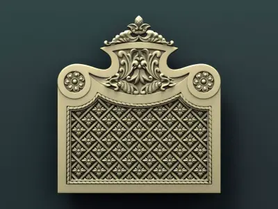 Classic Carved Bed  10 3D print model