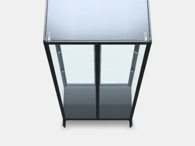 MILSBO Glass-door cabinet Low-poly 3D model