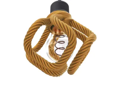 3d model rope cube lampshade-Ready to print 3D print model