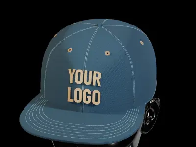 Custom Cap  Low-poly 3D model