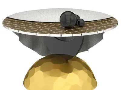 Half Moon Coffee Table 3D model