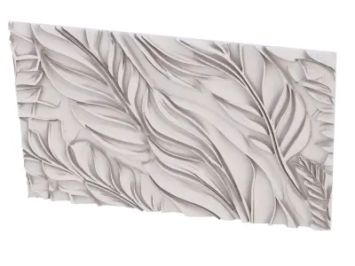 decor set wall panel wall relief mural CNC 39 3D model