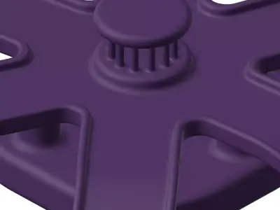 Plastic Highway Circular Bridge Toy 3D model