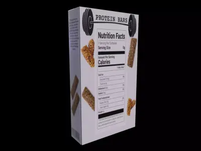 Food for sport-Protein Bars-GAME READY PBR Low-poly 3D model