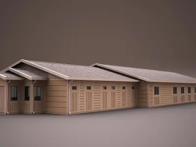 PREFABRICATED BUILDING 5 3D model