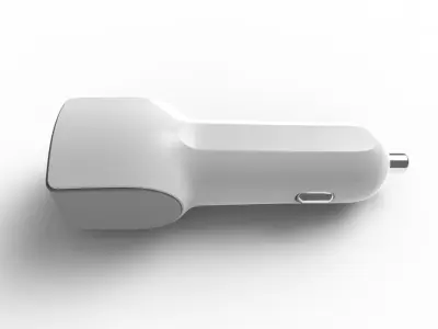 2 port usb charger 3D model