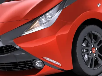 Toyota Aygo 2018 VRAY 3D model