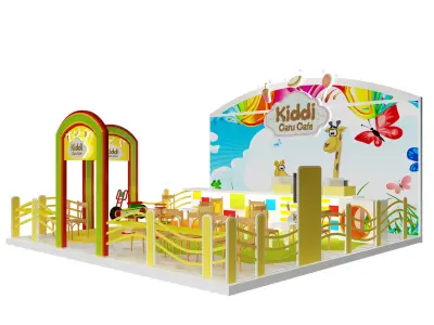 Booth Exhibition Stand a395a 3D model