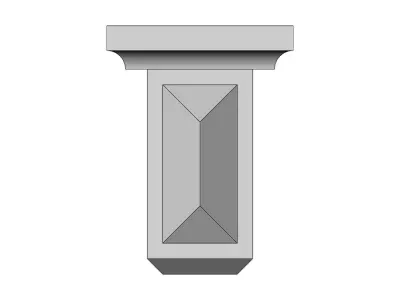 Neoclassical decorative corbel and bracket 3D print model