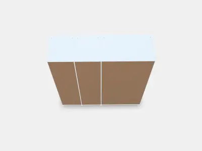 PAX 3 wardrobe frames 4 Low-poly 3D model