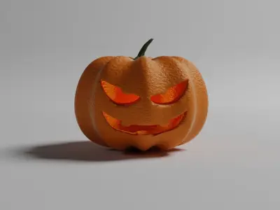 Jack-o-lantern halloween pumpkin 3D model