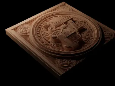 truck CNC 3d Print High Relief Sand Casting 3D print model