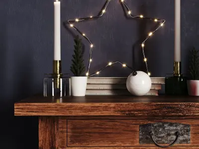 Christmas decor set 07 3D model