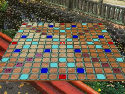 Scrabble fantasy  textures not included  Free 3D model