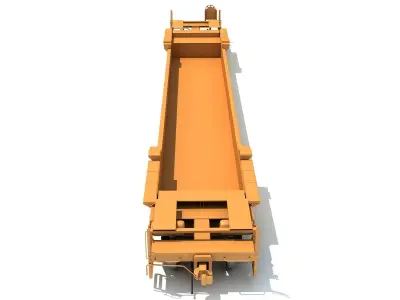 Double Stack Railcar 3D model