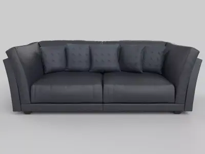 Realistic sofa 3D model
