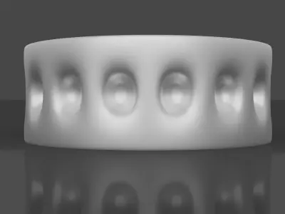 Ring with holes  3D print model