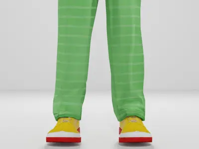 Joker Low-poly 3D model