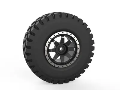 Rough Terrain Tire Mold 3D print model