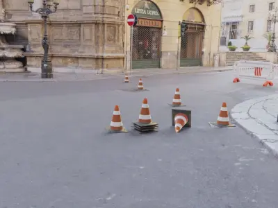 Cone street - traffic Realistic Free low-poly 3D model