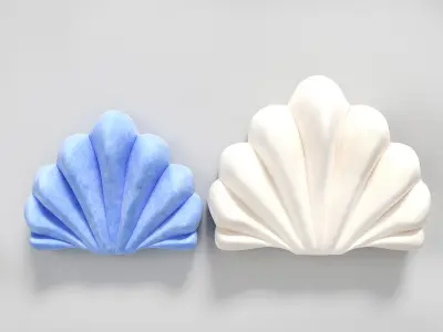 Shell pillows 3D model