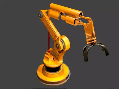 industrial robotic arm 3D model