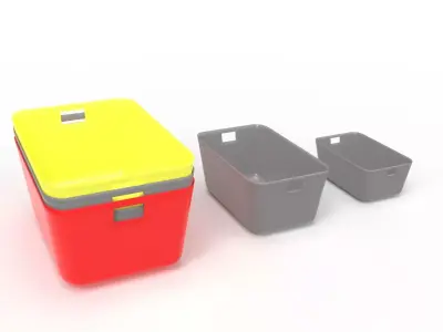 BASKET 03 Low-poly 3D model