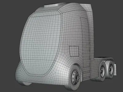Future semitrucks PBR bundle 3D Model Pack