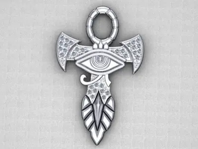 eye pendant 3D print model