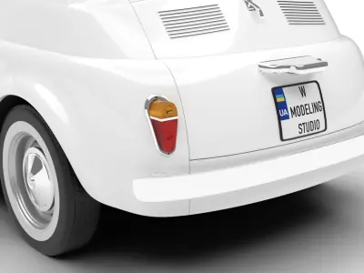 Fiat 500 1959 HQ 3d model  3D model