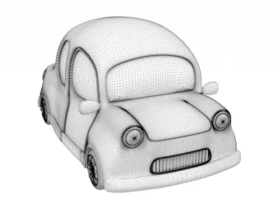 Cartoon car 3D model