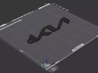 Kia keychain 02 3D print model