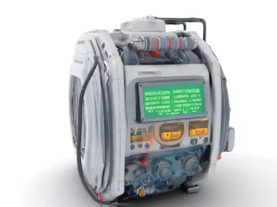 Futuristic Generator Model Pack Low-poly 3D model