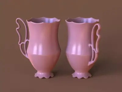 Printable Fancy Cup 3D print model