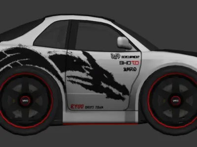 cartoon car vehicle 3d game ready model Low-poly 3D model-013 Low-poly 3D model